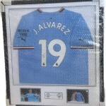 JULIÁN ÁLVAREZ SIGNED MANCHESTER CITY  HOME JERSEY