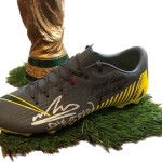 DIEGO MARADONA AND PELE SIGNED NIKE MERCURIAL BOOT (LEFT)