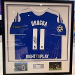 Didier Drogba Back Signed Chelsea Football Shirt