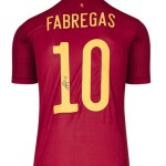 CESC FABREGAS SIGNED SPAIN SHIRT - 2020-21, NUMBER 10