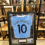 Sergio Aguero Signed 2020-21 Manchester City Football Shirt