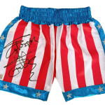 Sylvester Stallone Autographed ROCKY IV Boxing Trunks - short