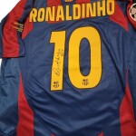 RONALDINHO SIGNED BARCELONA UEFA CHAMPIONS LEAGUE FINAL 2006 'BARCELONA Vs ARSENAL WINNING JERSEY