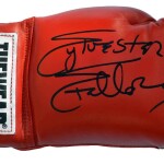 Sylvester Stallone Rocky Balboa Autographed Tuf Wear Red Boxing Glove