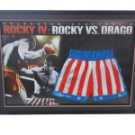 Sylvester Stallone Autographed ROCKY IV Boxing Trunks - short