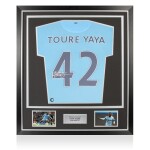 YAYA TOURE SIGNED MANCHESTER CITY SHIRT - 2014-15