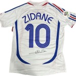 ZINEDINE ZIDANE SIGNED FRANCE JERSEY