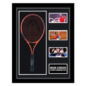NOVAK DJOKOVIC ‘OLYMPIC CHAMPION 2024’ SIGNED RACKET
